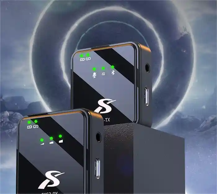 SX63 Collar Wireless Mic Portable Live Streaming Lavalier Mini Lapel Microphone With Charging Case For Mobile Cell Phone Iphone